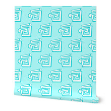  Greek to Me - Turquoise Wallpaper