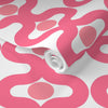 Good Vibrations - Pink/White Wallpaper