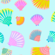  Shell Game -  Aqua Fabric