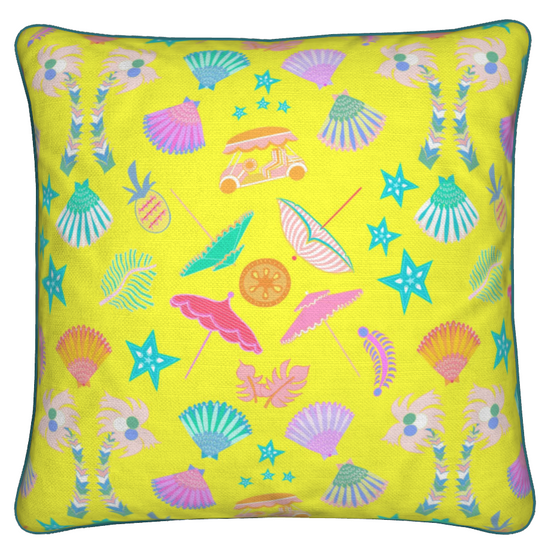 20x20 Throw Pillow in Briland Yellow