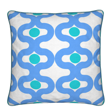  20x20 Throw Pillow in Good Vibrations Blues