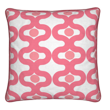  20x20 Throw Pillow in Good Vibrations Pink