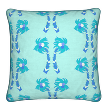  20x20 Throw Pillow in Palm Royale Blues