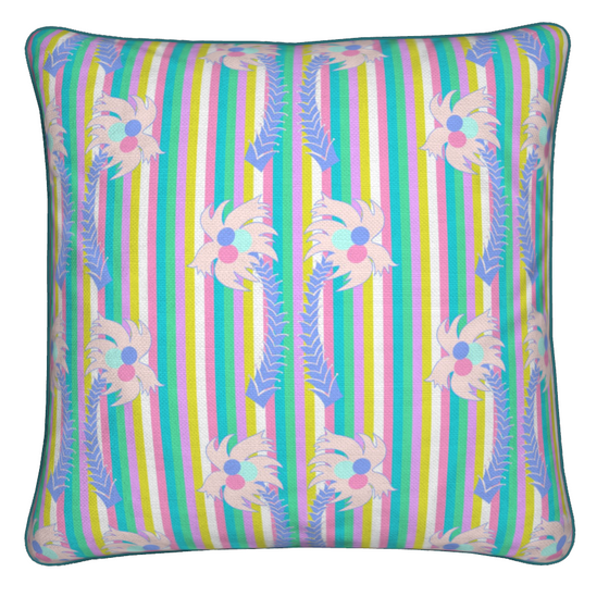 20x20 Throw Pillow in Palm Royale Stripe