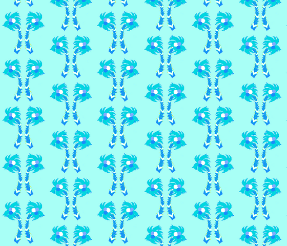 Palm Royale - Turquoise Fabric