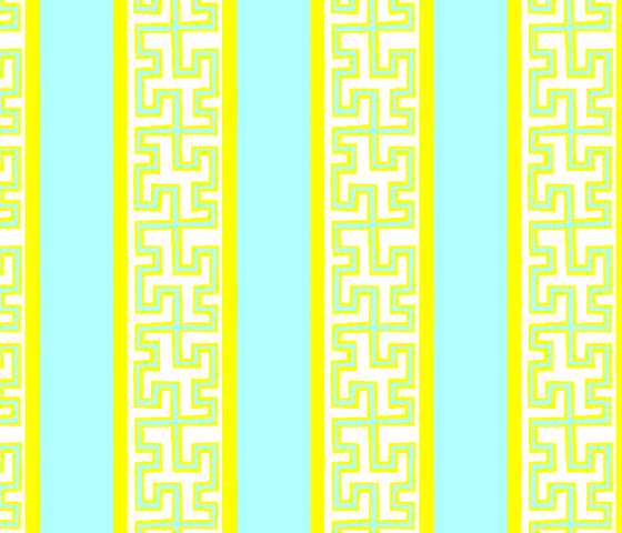 Parade - Aqua/Yellow Fabric