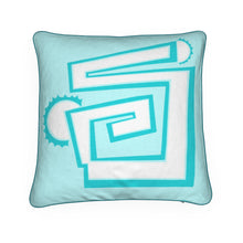  20x20 Throw Pillow in Greek to Me Turquoise