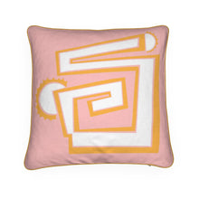  20x20 Throw Pillow in Greek to Me Pink/Gold