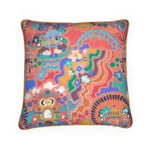  20x20 Throw Pillow in Hullabaloo Orange