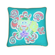  20x20 Throw Pillow in Foo Foo Turquoise