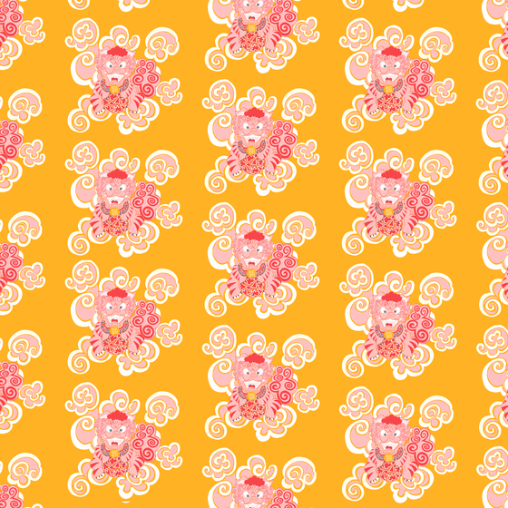 Foo Foo - Orange Wallpaper