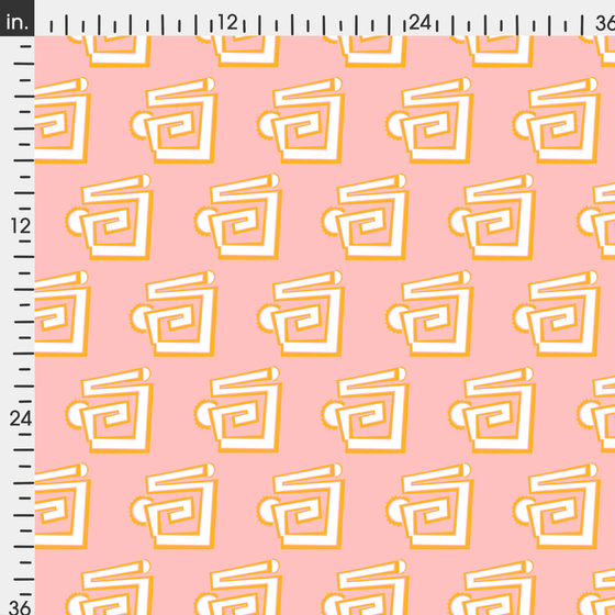 Greek to Me - Pink/Gold Fabric