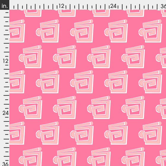 Greek to Me - Pinks Fabric