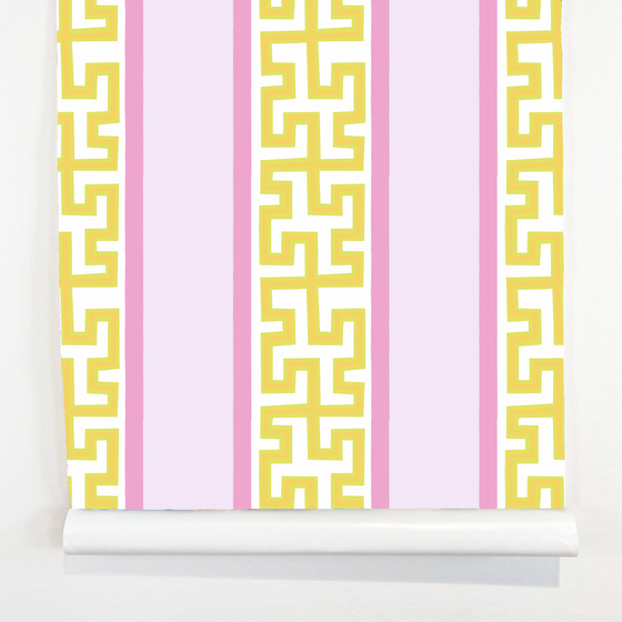 Parade - Lilac/Chartreuse Wallpaper